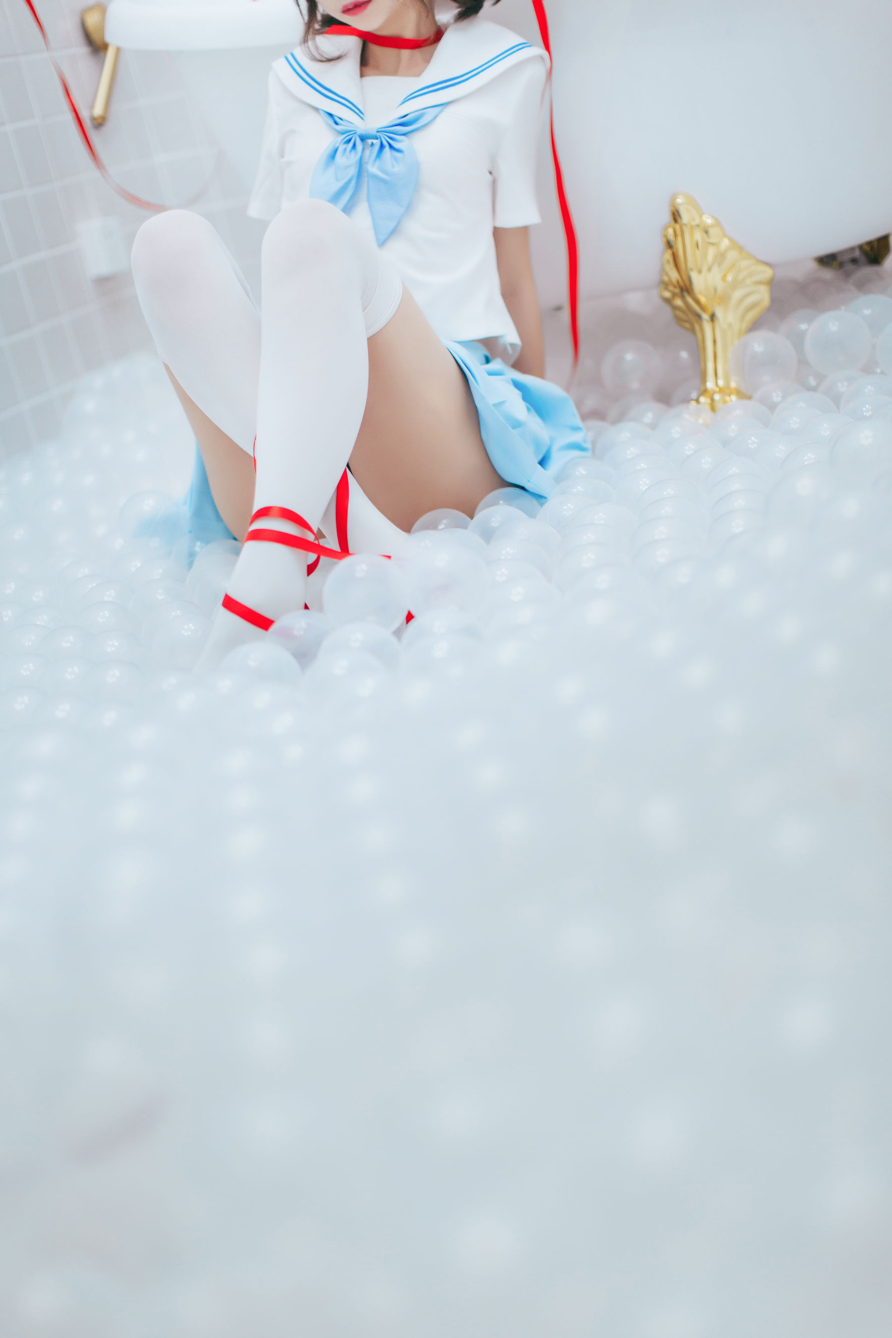 [Cosplay写真] 疯猫ss - 浴室JK-喵次元