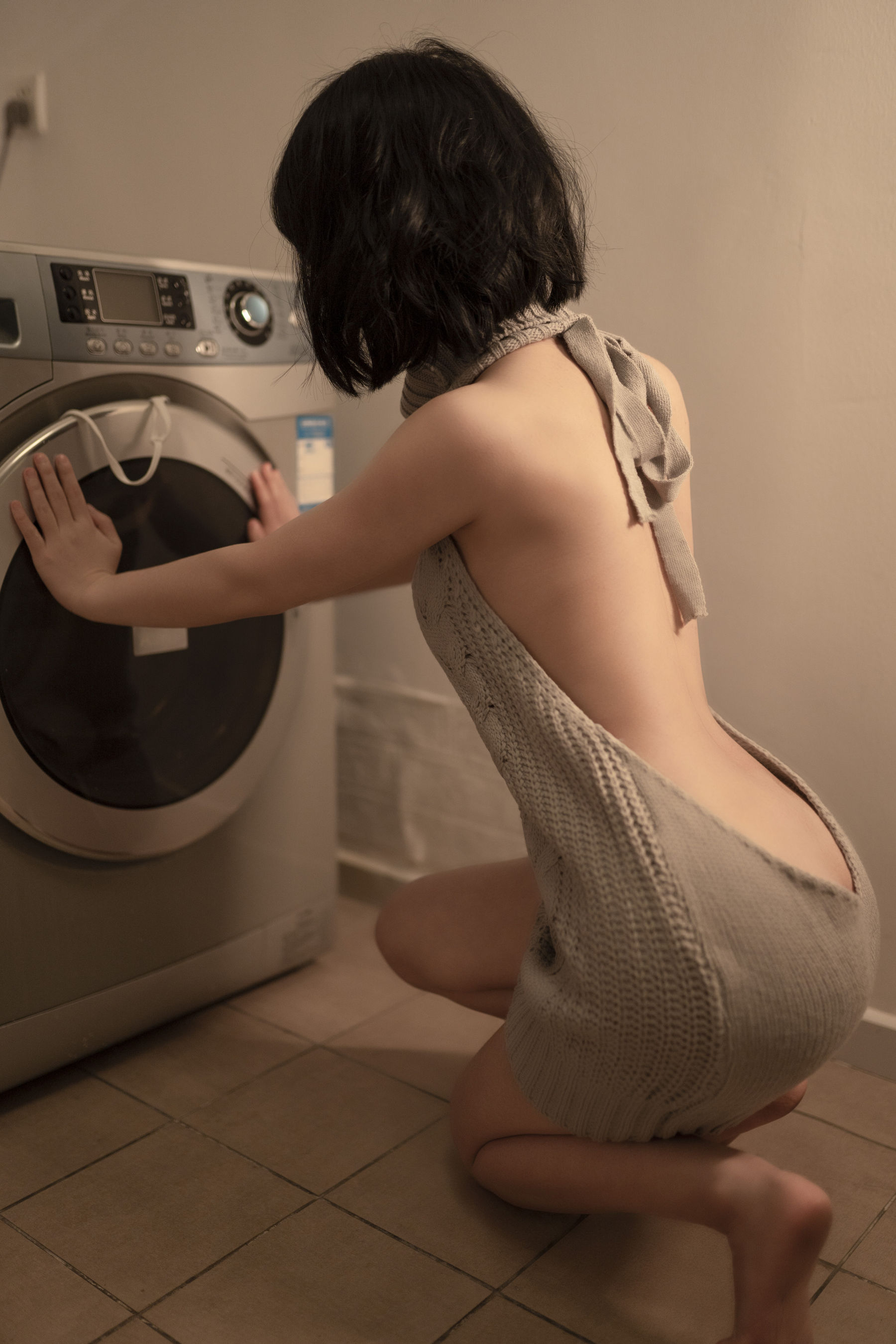 [COS福利] 美少女晕崽 - 维修洗衣机-喵次元