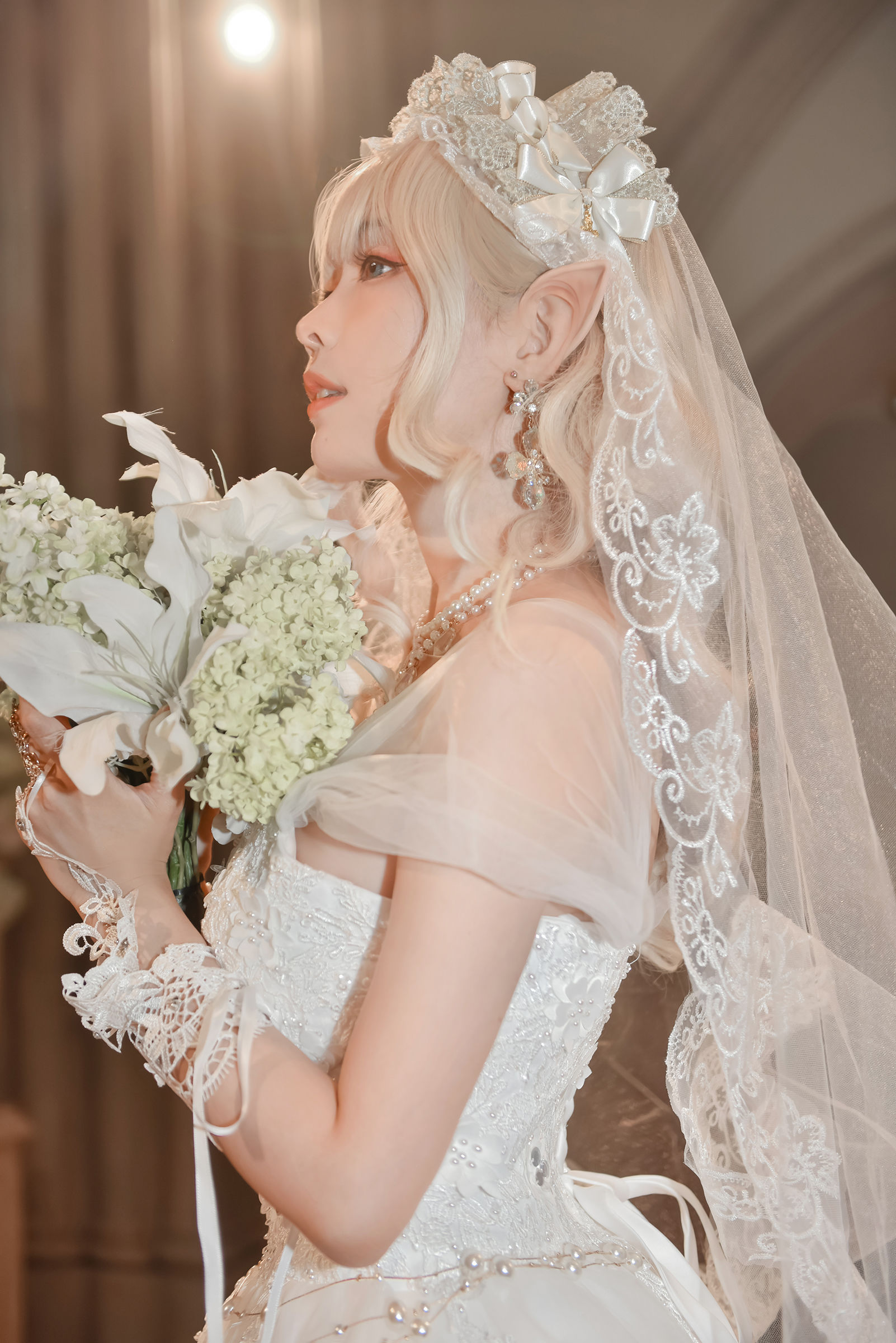 [福利COS] Ely_eee(ElyEE子) - Bride & Lingerie-喵次元