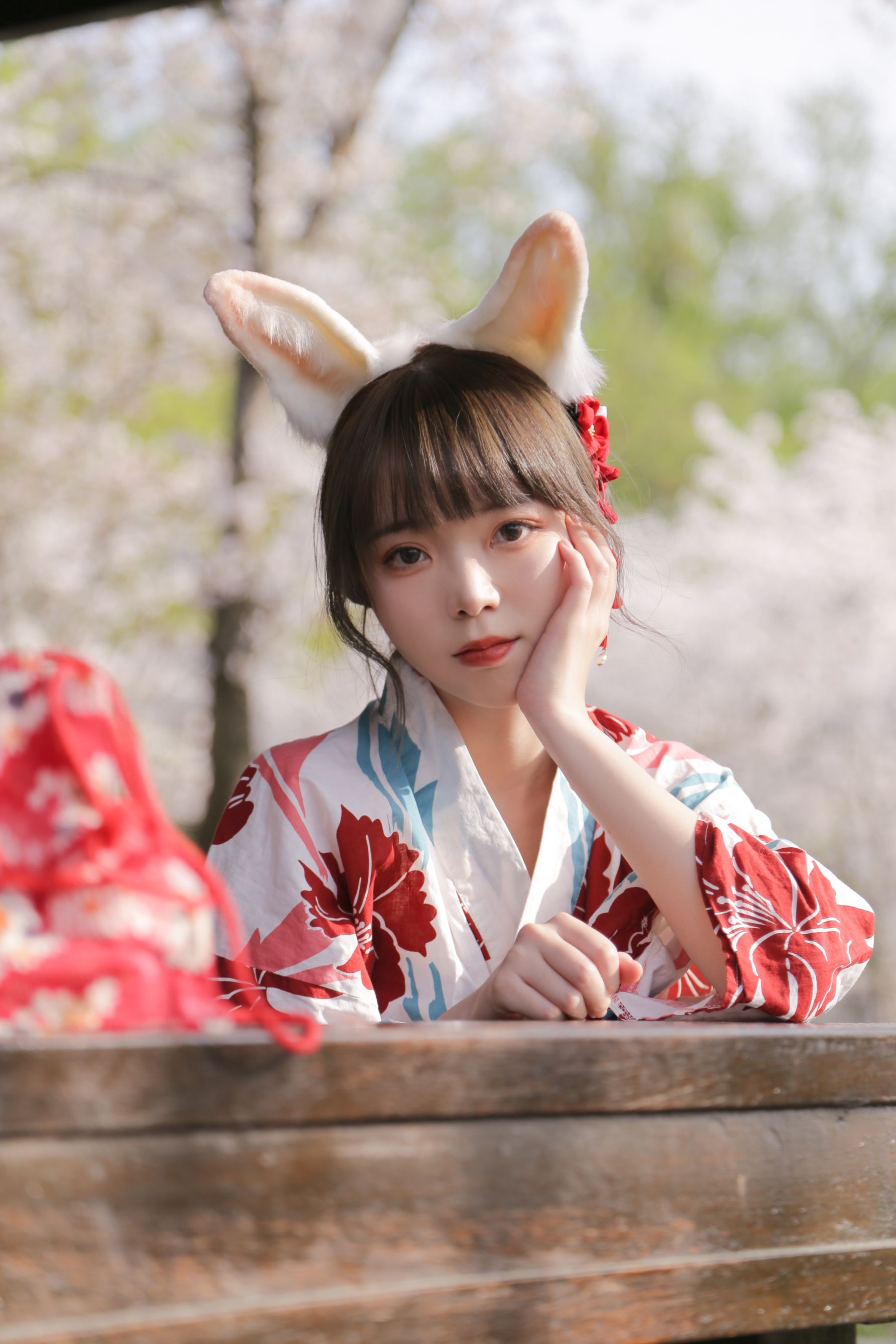 [福利COS] 可爱妹子Fushii_海堂 - 樱花兔兔-喵次元